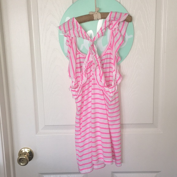 7 for all mankind size large, pink and white top - Picture 2 of 8